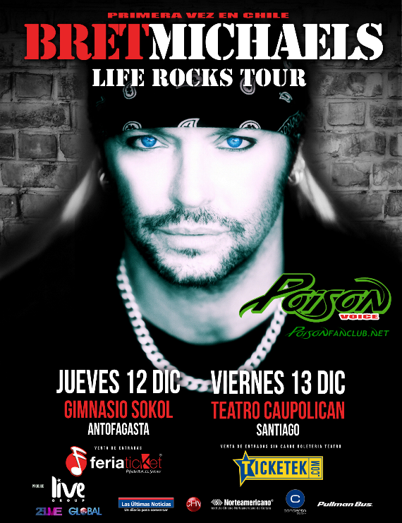 BRET MICHAELS concert in CHILE