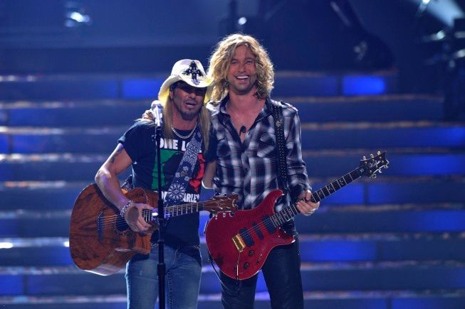 BRET MICHAELS and Casey James on American Idol