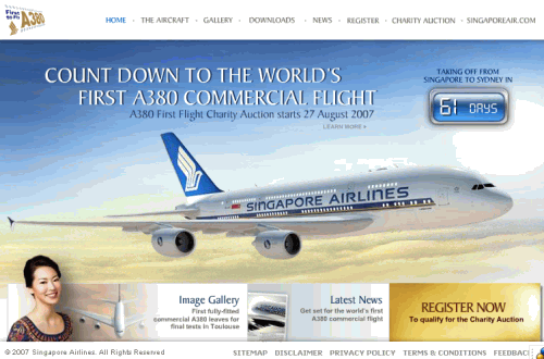 First A380 Seats On Monday Charity Auction In Singapore
