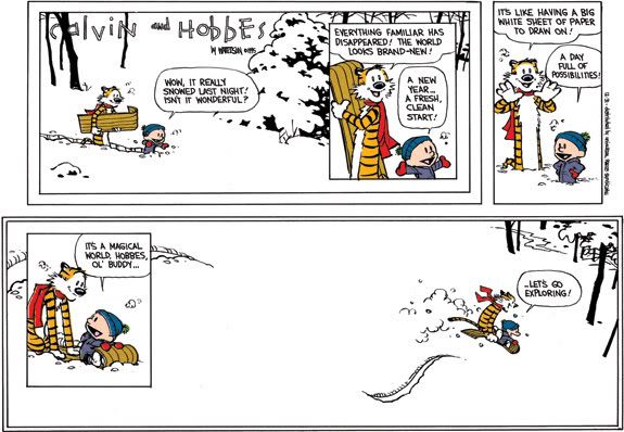 last Calvin and Hobbes strip Pictures, Images and Photos