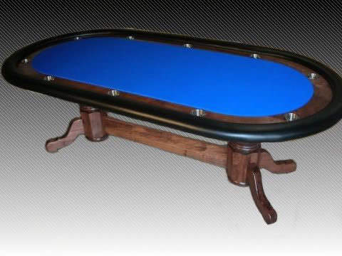 racetrack poker table