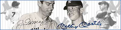 Joe Di Maggio &amp; Mickey Mantle Pictures, Images and Photos
