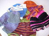 Hand Knit shorties and matching hat sets