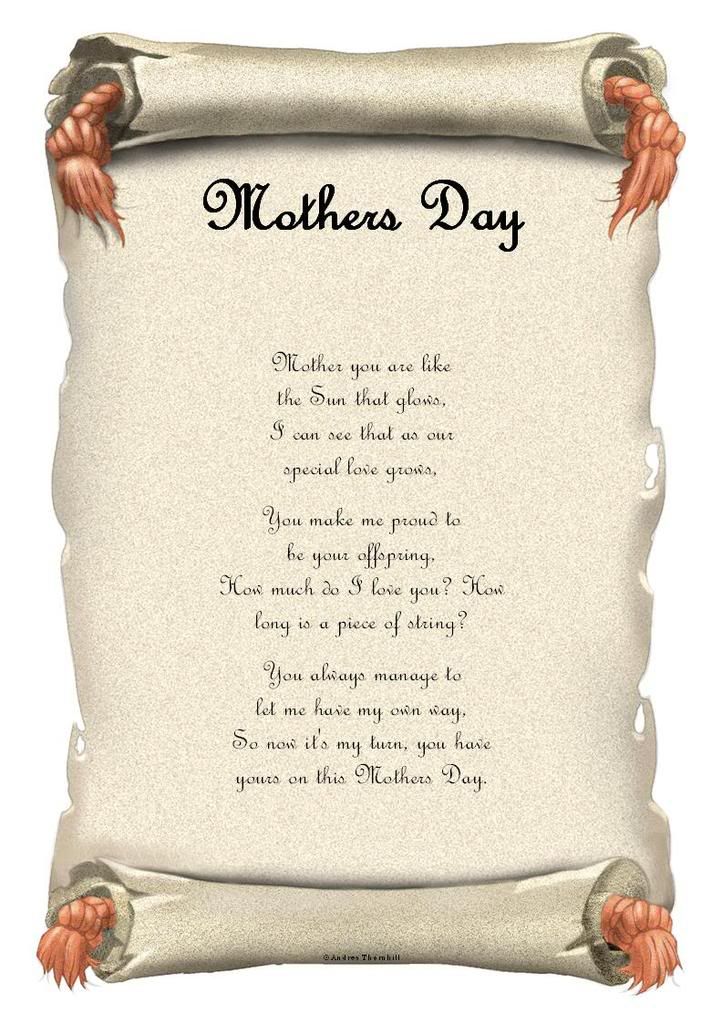 mothers day poems. Christian Mother#39;s Day Poems