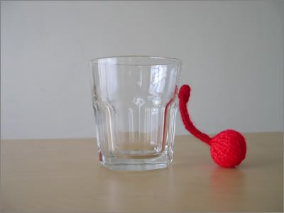 knit maraschino cherry