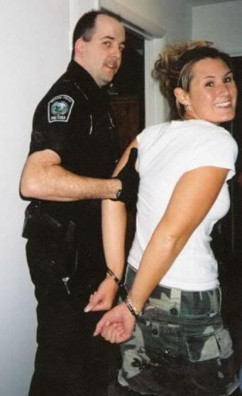 sexy handcuffed woman Image