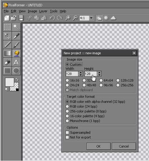 Make icons with free cool icond editor