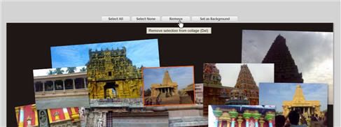 remove or shuffle pictures in photo collage