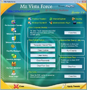 speed up vista