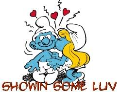 smurf kiss Pictures, Images and Photos