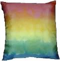 Rainbow, Silk Pillow