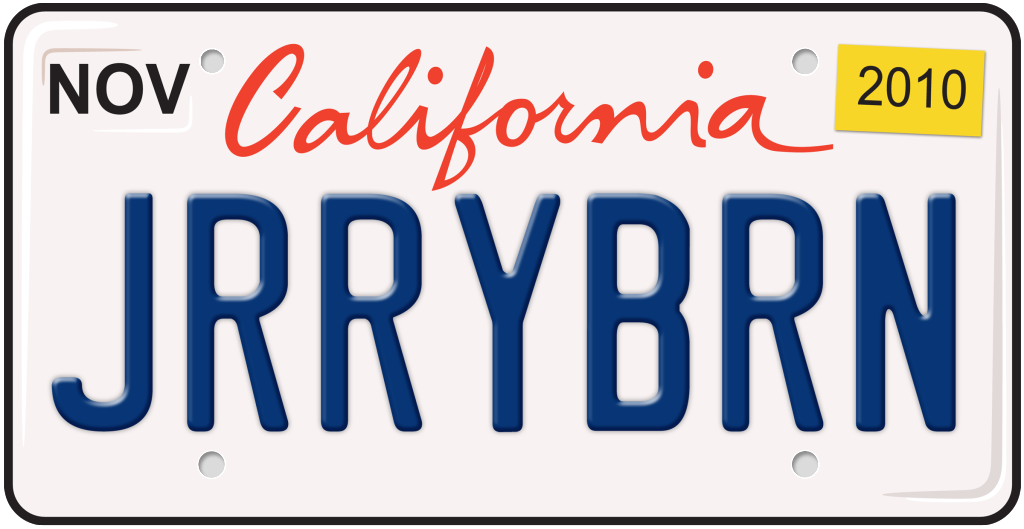 jerry brown,jerry brown t shirt,jerry brown sticker,governor jerry brown,california license plate
