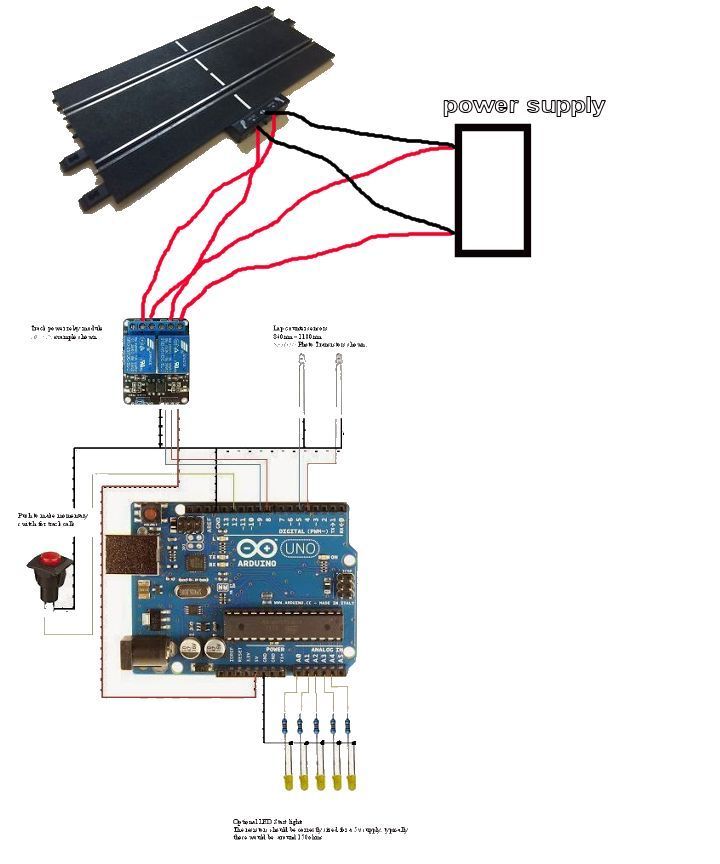 Arduino uno track wiring help | SlotForum