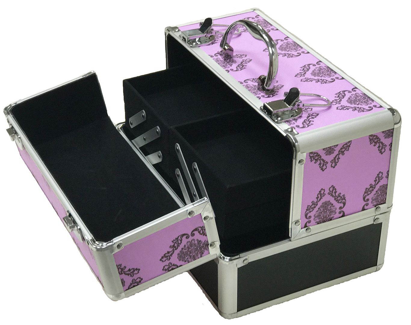 purple makeup box