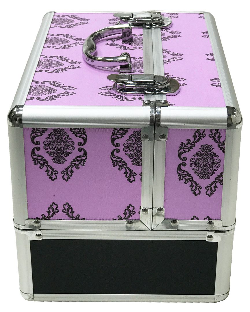 purple makeup box