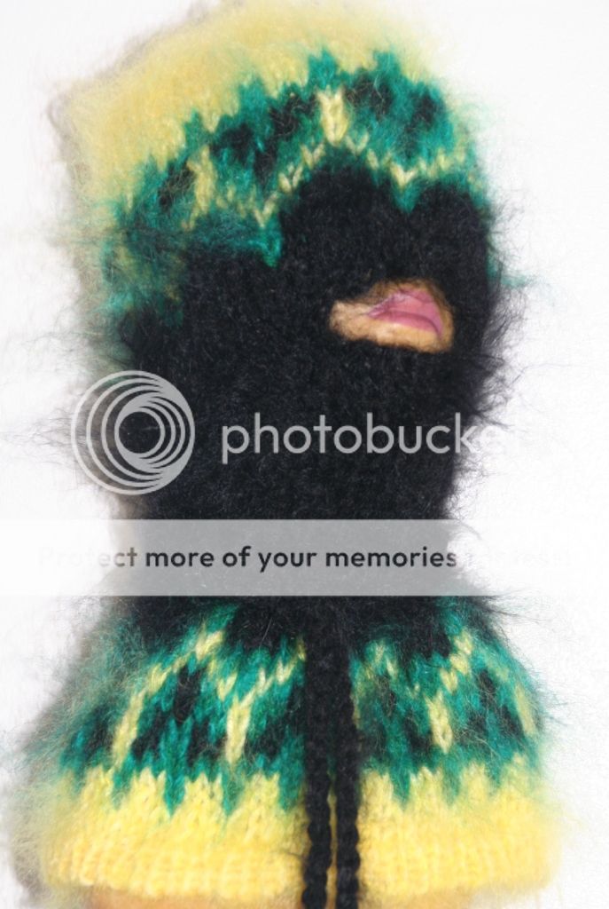 Fuzzy Mohair Extra Hairy Sweater Balaclava