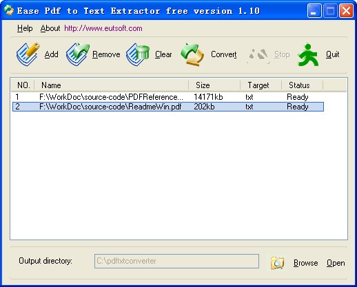 convert PDF to text
