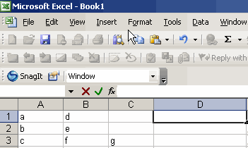 Excel column values to merge or concatenate