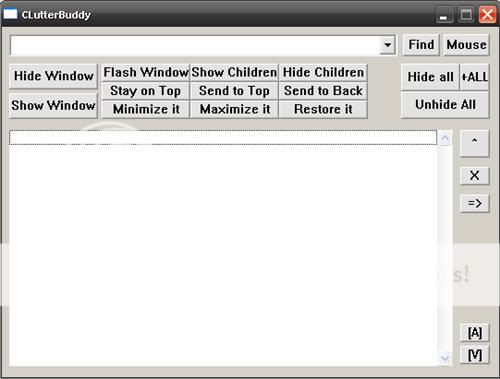 hide windows or programs with clutterbuddy