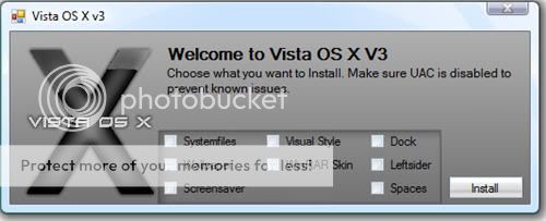 install vista OS X