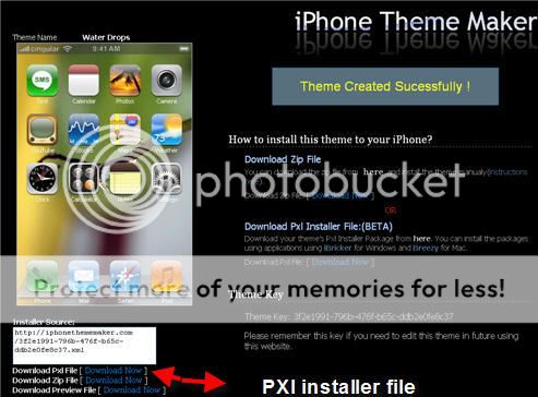 Create Iphone themes with Iphone theme maker
